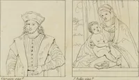 Picture 86 of 92 from Annales du musée et de l'école moderne des beaux-arts : recueil de gravures au trait, d'après les principaux ouvrages de peinture, sculpture, ou projets d'architecture, qui, chaque année, ont remporté le prix, soit aux écoles spéciales, soit aux concours nationaux : les productions des artistes en tous genres, qui, aux différentes expositions, ont été citées avec éloges : les morceaux les plus estimés ou inédits de la galerie de peinture : la suite complète de celle des antiques : édifices anciens et modernes, etc. (1800), leaf 287