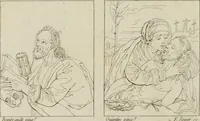 Picture 87 of 92 from Annales du musée et de l'école moderne des beaux-arts : recueil de gravures au trait, d'après les principaux ouvrages de peinture, sculpture, ou projets d'architecture, qui, chaque année, ont remporté le prix, soit aux écoles spéciales, soit aux concours nationaux : les productions des artistes en tous genres, qui, aux différentes expositions, ont été citées avec éloges : les morceaux les plus estimés ou inédits de la galerie de peinture : la suite complète de celle des antiques : édifices anciens et modernes, etc. (1800), leaf 287