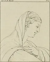 Picture 9 of 92 from Annales du musée et de l'école moderne des beaux-arts : recueil de gravures au trait, d'après les principaux ouvrages de peinture, sculpture, ou projets d'architecture, qui, chaque année, ont remporté le prix, soit aux écoles spéciales, soit aux concours nationaux : les productions des artistes en tous genres, qui, aux différentes expositions, ont été citées avec éloges : les morceaux les plus estimés ou inédits de la galerie de peinture : la suite complète de celle des antiques : édifices anciens et modernes, etc. (1800), leaf 43