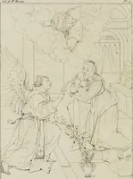 Picture 17 of 92 from Annales du musée et de l'école moderne des beaux-arts : recueil de gravures au trait, d'après les principaux ouvrages de peinture, sculpture, ou projets d'architecture, qui, chaque année, ont remporté le prix, soit aux écoles spéciales, soit aux concours nationaux : les productions des artistes en tous genres, qui, aux différentes expositions, ont été citées avec éloges : les morceaux les plus estimés ou inédits de la galerie de peinture : la suite complète de celle des antiques : édifices anciens et modernes, etc. (1800), leaf 75