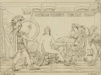 Picture 24 of 99 from Annales du Salon de Gand et de l'école moderne des Pays-Bas : recueil de morceaux choisis parmi les ouvrages de peinture, sculpture, architecture et gravure, esposés au musée en 1820, et d'autres nouvelles productions d l'art : gravés au trait, avec l'explication des sujets et une notice sur les artistes (1823), leaf 113