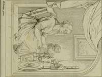 An illustration from Annales du Salon de Gand et de l'école moderne des Pays-Bas : recueil de morceaux choisis parmi les ouvrages de peinture, sculpture, architecture et gravure, esposés au musée en 1820, et d'autres nouvelles productions d l'art : gravés au trait, avec l'explication des sujets et une notice sur les artistes (1823)