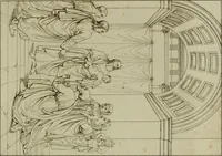 An illustration from Annales du Salon de Gand et de l'école moderne des Pays-Bas : recueil de morceaux choisis parmi les ouvrages de peinture, sculpture, architecture et gravure, esposés au musée en 1820, et d'autres nouvelles productions d l'art : gravés au trait, avec l'explication des sujets et une notice sur les artistes (1823)