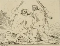 An illustration from Annales du Salon de Gand et de l'école moderne des Pays-Bas : recueil de morceaux choisis parmi les ouvrages de peinture, sculpture, architecture et gravure, esposés au musée en 1820, et d'autres nouvelles productions d l'art : gravés au trait, avec l'explication des sujets et une notice sur les artistes (1823)