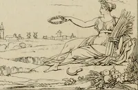 An illustration from Annales du Salon de Gand et de l'école moderne des Pays-Bas : recueil de morceaux choisis parmi les ouvrages de peinture, sculpture, architecture et gravure, esposés au musée en 1820, et d'autres nouvelles productions d l'art : gravés au trait, avec l'explication des sujets et une notice sur les artistes (1823)