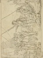 An illustration from Annales du Salon de Gand et de l'école moderne des Pays-Bas : recueil de morceaux choisis parmi les ouvrages de peinture, sculpture, architecture et gravure, esposés au musée en 1820, et d'autres nouvelles productions d l'art : gravés au trait, avec l'explication des sujets et une notice sur les artistes (1823)