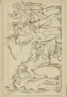 An illustration from Annales du Salon de Gand et de l'école moderne des Pays-Bas : recueil de morceaux choisis parmi les ouvrages de peinture, sculpture, architecture et gravure, esposés au musée en 1820, et d'autres nouvelles productions d l'art : gravés au trait, avec l'explication des sujets et une notice sur les artistes (1823)