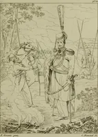 An illustration from Annales du Salon de Gand et de l'école moderne des Pays-Bas : recueil de morceaux choisis parmi les ouvrages de peinture, sculpture, architecture et gravure, esposés au musée en 1820, et d'autres nouvelles productions d l'art : gravés au trait, avec l'explication des sujets et une notice sur les artistes (1823)