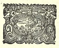 An illustration from Annali di Alessandria, ouero, Le cose accadute in essa città nel suo e circonuicino territorio dall'anno dell'origine sua sino al M.DC.LIX. : i fatti memorabili de' suoi cittadini : alcuni auuenimenti notabili altroue occorsi nell'istesso tempo : et vn breue trattato delle terre, che alla fabrica dell'istessa città concorsero : con due tauole ... (1666)