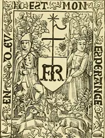 An illustration from Annals of Parisian typography : containing an account of the earliest typographical establishments of Paris; and notices and illustrations of the most remarkable productions of the Parisian Gothic press; compiled principally to shew its general character; and its particular influence upon the early English press (1818)