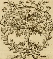 An illustration from Annotazioni, ovvero, Chiose marginali, di Bellisario Bulgarini, l'Aperto, accademico intronato : sopra la prima parte della difesa fatta da m. Iacopo Mazzoni per la Commedia di Dante Alighieri : compilate nell' idioma toscano sanese : aggiontoui il discorso di m. Ridolfo Castrauilla sopra la medesima Commedia, &c. : ed insieme il racconto delle materie più notabili di tutta l'opera (1608)