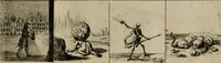 An illustration from Annus symbolicus, emblemmatice, et versu leonino : quemcumq[ue] statum hominum incitans ad animum pie recreandum : humillimè oblatus serenissimo electorali principi Carolo Alberto vtriusq[ue] Bavariae &c. duci. etc. etc. [sic] : accrescenti orbis terrae delicio (1699)
