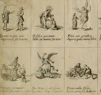An illustration from Annus symbolicus, emblemmatice, et versu leonino : quemcumq[ue] statum hominum incitans ad animum pie recreandum : humillimè oblatus serenissimo electorali principi Carolo Alberto vtriusq[ue] Bavariae &c. duci. etc. etc. [sic] : accrescenti orbis terrae delicio (1699)
