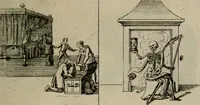 An illustration from Annus symbolicus, emblemmatice, et versu leonino : quemcumq[ue] statum hominum incitans ad animum pie recreandum : humillimè oblatus serenissimo electorali principi Carolo Alberto vtriusq[ue] Bavariae &c. duci. etc. etc. [sic] : accrescenti orbis terrae delicio (1699)