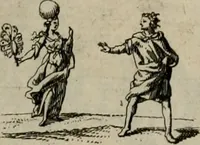 An illustration from Annus symbolicus, emblemmatice, et versu leonino : quemcumq[ue] statum hominum incitans ad animum pie recreandum : humillimè oblatus serenissimo electorali principi Carolo Alberto vtriusq[ue] Bavariae &c. duci. etc. etc. [sic] : accrescenti orbis terrae delicio (1699)