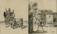 An illustration from Annus symbolicus, emblemmatice, et versu leonino : quemcumq[ue] statum hominum incitans ad animum pie recreandum : humillimè oblatus serenissimo electorali principi Carolo Alberto vtriusq[ue] Bavariae &c. duci. etc. etc. [sic] : accrescenti orbis terrae delicio (1699)