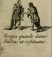 Picture 34 of 101 from Annus symbolicus, emblemmatice, et versu leonino : quemcumq[ue] statum hominum incitans ad animum pie recreandum : humillimè oblatus serenissimo electorali principi Carolo Alberto vtriusq[ue] Bavariae &c. duci. etc. etc. [sic] : accrescenti orbis terrae delicio (1699), leaf 34