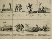 An illustration from Annus symbolicus, emblemmatice, et versu leonino : quemcumq[ue] statum hominum incitans ad animum pie recreandum : humillimè oblatus serenissimo electorali principi Carolo Alberto vtriusq[ue] Bavariae &c. duci. etc. etc. [sic] : accrescenti orbis terrae delicio (1699)
