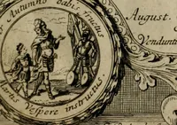 Picture 1 of 101 from Annus symbolicus, emblemmatice, et versu leonino : quemcumq[ue] statum hominum incitans ad animum pie recreandum : humillimè oblatus serenissimo electorali principi Carolo Alberto vtriusq[ue] Bavariae &c. duci. etc. etc. [sic] : accrescenti orbis terrae delicio (1699), leaf 6