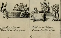 Picture 56 of 101 from Annus symbolicus, emblemmatice, et versu leonino : quemcumq[ue] statum hominum incitans ad animum pie recreandum : humillimè oblatus serenissimo electorali principi Carolo Alberto vtriusq[ue] Bavariae &c. duci. etc. etc. [sic] : accrescenti orbis terrae delicio (1699), leaf 60
