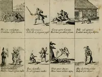 An illustration from Annus symbolicus, emblemmatice, et versu leonino : quemcumq[ue] statum hominum incitans ad animum pie recreandum : humillimè oblatus serenissimo electorali principi Carolo Alberto vtriusq[ue] Bavariae &c. duci. etc. etc. [sic] : accrescenti orbis terrae delicio (1699)