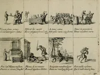 An illustration from Annus symbolicus, emblemmatice, et versu leonino : quemcumq[ue] statum hominum incitans ad animum pie recreandum : humillimè oblatus serenissimo electorali principi Carolo Alberto vtriusq[ue] Bavariae &c. duci. etc. etc. [sic] : accrescenti orbis terrae delicio (1699)