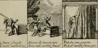 An illustration from Annus symbolicus, emblemmatice, et versu leonino : quemcumq[ue] statum hominum incitans ad animum pie recreandum : humillimè oblatus serenissimo electorali principi Carolo Alberto vtriusq[ue] Bavariae &c. duci. etc. etc. [sic] : accrescenti orbis terrae delicio (1699)