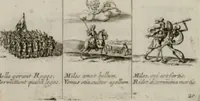 Picture 38 of 87 from Annus symbolicus, emblemmatice, et versu leonino : quemcumq[ue] statum hominum incitans ad animum pie recreandum. Humillimè oblatus serenissimo electorali principi Iosepho Ferdinando vtriusq[ue] Bavariae &c. duci. etc. etc. Accrescenti orbis terrae delicio (1696), leaf 44