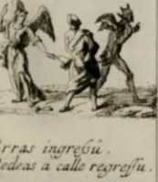 Picture 53 of 87 from Annus symbolicus, emblemmatice, et versu leonino : quemcumq[ue] statum hominum incitans ad animum pie recreandum. Humillimè oblatus serenissimo electorali principi Iosepho Ferdinando vtriusq[ue] Bavariae &c. duci. etc. etc. Accrescenti orbis terrae delicio (1696), leaf 64