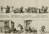 An illustration from Annus symbolicus, emblemmatice, et versu leonino : quemcumq[ue] statum hominum incitans ad animum pie recreandum. Humillimè oblatus serenissimo electorali principi Iosepho Ferdinando vtriusq[ue] Bavariae &c. duci. etc. etc. Accrescenti orbis terrae delicio (1696)