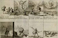 An illustration from Annus symbolicus, emblemmatice, et versu leonino : quemcumq[ue] statum hominum incitans ad animum pie recreandum. Humillimè oblatus serenissimo electorali principi Iosepho Ferdinando vtriusq[ue] Bavariae &c. duci. etc. etc. Accrescenti orbis terrae delicio (1696)