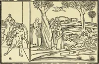 An illustration from Der anonyme Meister des Poliphilo; eine Studie zur italienischen Buchillustration und zur Antike in der Kunst des Quattrocento (1904)
