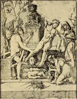 An illustration from Der anonyme Meister des Poliphilo; eine Studie zur italienischen Buchillustration und zur Antike in der Kunst des Quattrocento (1904)