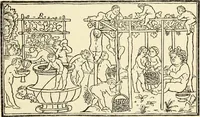 An illustration from Der anonyme Meister des Poliphilo; eine Studie zur italienischen Buchillustration und zur Antike in der Kunst des Quattrocento (1904)