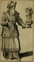An illustration from Anselmus Solerius cemeliensis De pileo : caeterisque capitis tegminibus tam sacris, quàm profanis (1672)