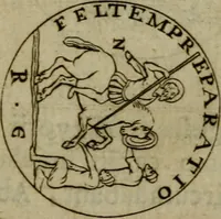 An illustration from Anselmus Solerius cemeliensis De pileo : caeterisque capitis tegminibus tam sacris, quàm profanis (1672)