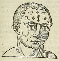 An illustration from Anthropometamorphosis: man transform'd: or, The artificiall changling, historically presented, in the mad and cruel gallantry, foolish bravery, ridiculous beauty, filthy finenesse, and loathsome loveliness of most nations, fashioning and altering their bodies from the mould intended by nature; with figures of those transformations. To which artificial and affected deformations are added, all the native and national monstrosities that have appeared to disfigure the humane fabrick. With a vindication of the regular beauty and honesty of nature (1653)