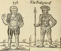 Picture 62 of 64 from Anthropometamorphosis: man transform'd: or, The artificiall changling, historically presented, in the mad and cruel gallantry, foolish bravery, ridiculous beauty, filthy finenesse, and loathsome loveliness of most nations, fashioning and altering their bodies from the mould intended by nature; with figures of those transformations. To which artificial and affected deformations are added, all the native and national monstrosities that have appeared to disfigure the humane fabrick. With a vindication of the regular beauty and honesty of nature (1653), leaf 600
