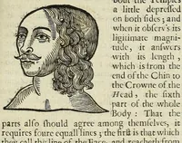 An illustration from Anthropometamorphosis: man transform'd: or, The artificiall changling, historically presented, in the mad and cruel gallantry, foolish bravery, ridiculous beauty, filthy finenesse, and loathsome loveliness of most nations, fashioning and altering their bodies from the mould intended by nature; with figures of those transformations. To which artificial and affected deformations are added, all the native and national monstrosities that have appeared to disfigure the humane fabrick. With a vindication of the regular beauty and honesty of nature (1653)