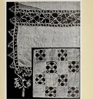 An illustration from Antiche trine italiane : trine ad ago (1908)