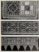 An illustration from Antiche trine italiane : trine ad ago (1908)