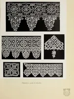 An illustration from Antiche trine italiane : trine ad ago (1908)