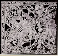 An illustration from Antiche trine italiane : trine ad ago (1908)