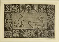 An illustration from Antiche trine italiane : trine ad ago (1908)