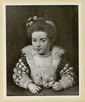 An illustration from Antiche trine italiane : trine ad ago (1908)