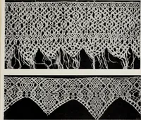 An illustration from Antiche trine italiane : trine ad ago (1908)
