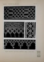 An illustration from Antiche trine italiane : trine a fuselli (1911)