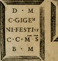 An illustration from Delle antichita di Sarsina, et de' costumi romani nel trionfo, et nel triclinio antico : discorso primo (1607)
