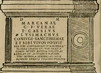 An illustration from Delle antichita di Sarsina, et de' costumi romani nel trionfo, et nel triclinio antico : discorso primo (1607)
