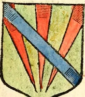 An illustration from The antient usage in bearing of such ensigns of honour as are commonly call'd arms. With a catalogue of the present nobility and baronets of England (1682)